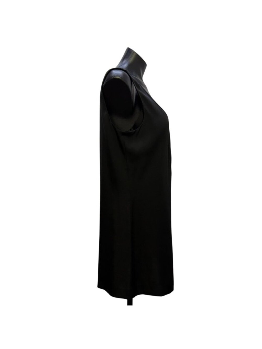 Tory Burch Black Sleeveless Pleated Blouse Size 10 - Picture 3 of 7